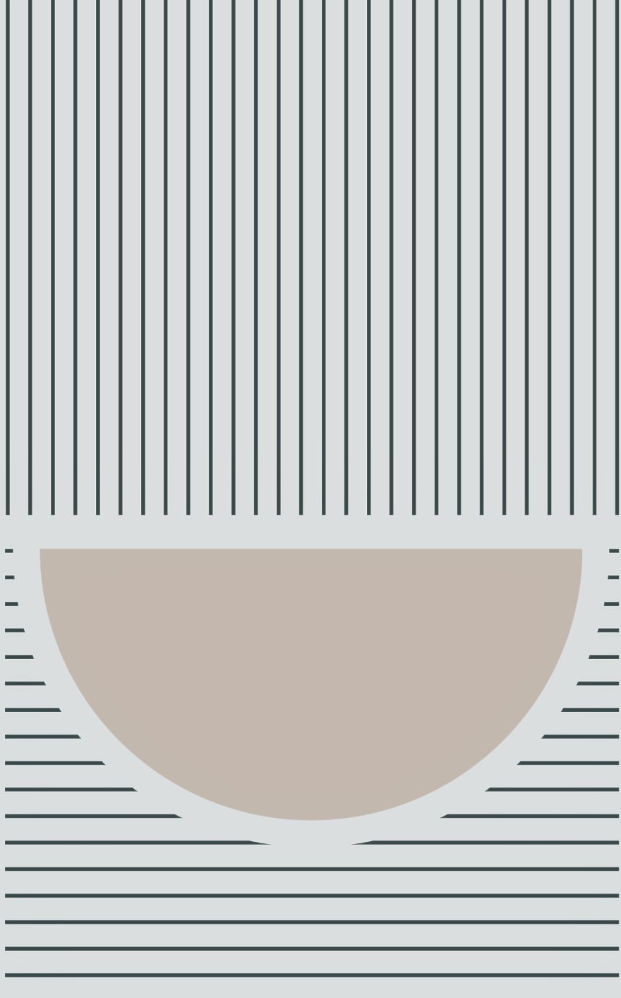 mid-century style abstract shapes